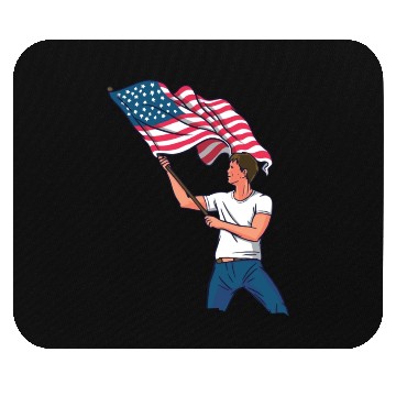 Discover Waving Usa Flag Mouse Pads