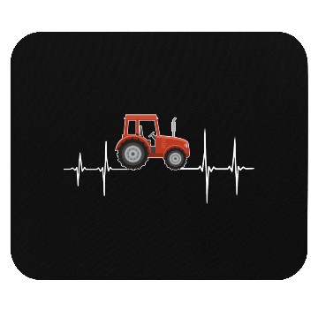 Discover Tractor Heartbeat Farmer Pulse Mouse Pads