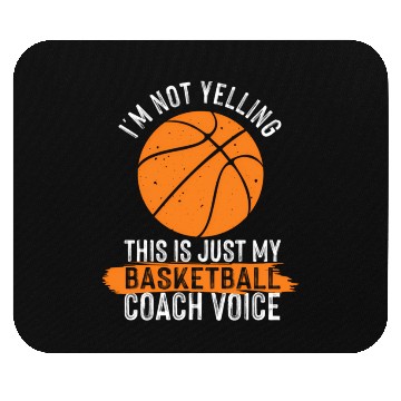 Discover Basketball Coach Basketball Coaching Voice Mouse Pads