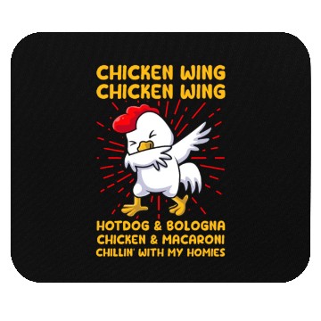 Discover Chicken Wing Hotdog & Bologna & Macaroni Mouse Pads