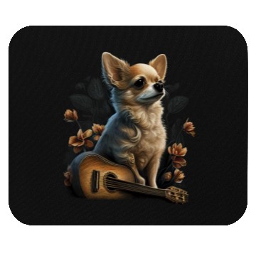 Discover Chihuahua | Ukulele Guitar Hawaii Aloha Violine Mouse Pads