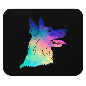 Discover Psychedelic German Shepherd Mouse Pads