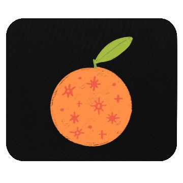 Discover orange! with stars! Mouse Pads
