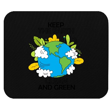 Discover keep the earth clean and green Mouse Pads