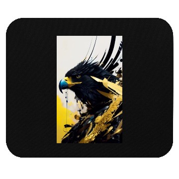 Discover Golden black eagle Mouse Pads