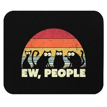 Discover Funny Cat Mouse Pads Retro Style Ew People Mouse Pads