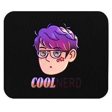 Discover Cool Nerd - Colour Purple design Mouse Pads