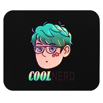 Discover Cool Nerd - Colour Mint design Mouse Pads