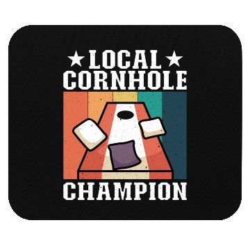 Discover Local Cornhole Champion Bean Bag Lover Mouse Pads