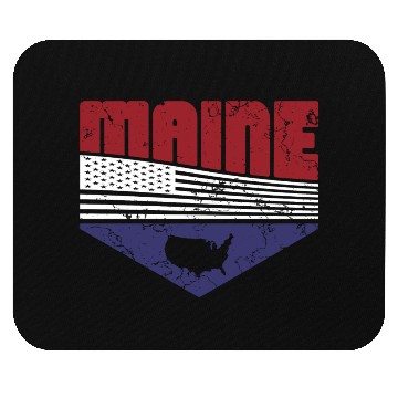 Discover Retro Vintage Maine Usa Mouse Pads