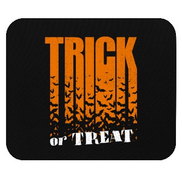 Discover Trick Or Treat Bats Lettering Mouse Pads