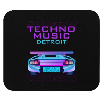 Discover Techno Music Detroit Mouse Pads