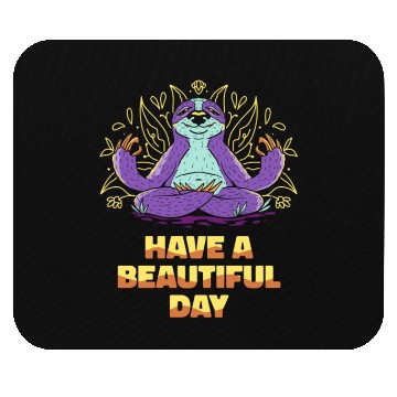 Discover Sloth Meditation Sloth Yoga Mouse Pads
