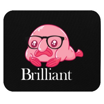 Discover Brilliant Blobfish Nerd Geek Smart Blobfish Mouse Pads