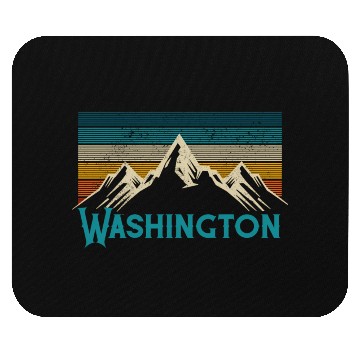 Discover Washington Mountains Nature Hiking Mouse Pads