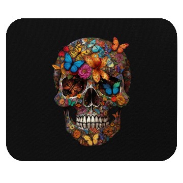 Discover Skull and Butterflies - Stupid Mouse Pads