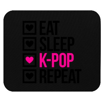 Discover EAT SLEEP KPOP REPEAT - Stupid Mouse Pads