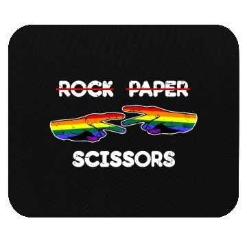 Discover Rock Paper Scissors Funny Lesbian Pride LGBT Cool Mouse Pads