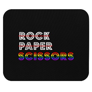 Discover Rock Paper Scissors LGBT For Lesbians Lesbian Cool Mouse Pads
