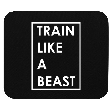 Discover Train Like A Beast Gym Motivational Saying Mouse Pads