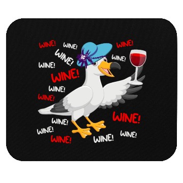 Discover Seagull Mouse Pads Wine Lover North German Seagulls