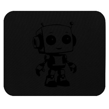 Discover cute robot Mouse Pads