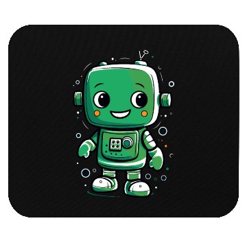 Discover baby robot Mouse Pads