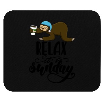 Discover Relax It's Sunday Sloth Mouse Pads