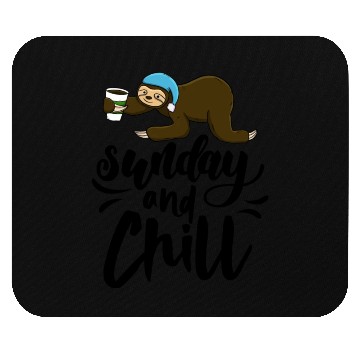 Discover Sunday & Chill Sloth Mouse Pads