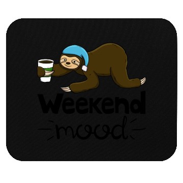 Discover Weekend Mood Sloth Mouse Pads