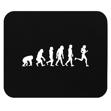 Discover Minimalistic Running Evolution Jogging Girls Mouse Pads