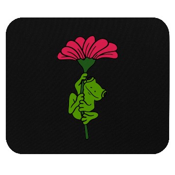 Discover Flower Frog Mouse Pads