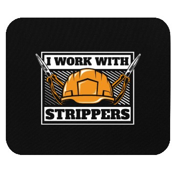 Discover Electrician Funny Construction Electrician Mouse Pads
