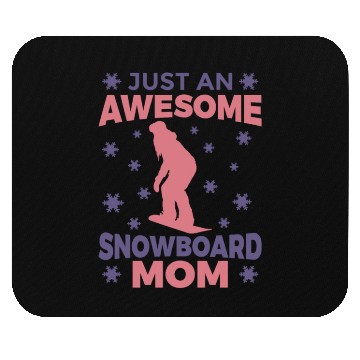 Discover Snowboarding Mom Mouse Pads