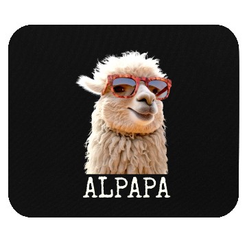 Discover Alpaca Papa Alpapa Lama Dad Alpaca Fathers Day Mouse Pads