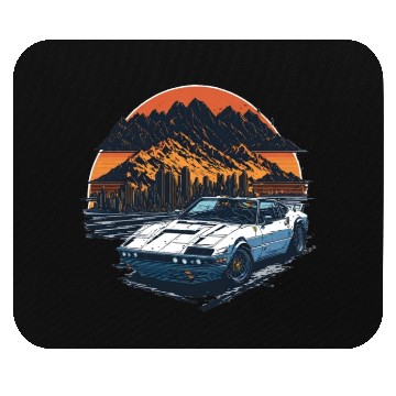 Discover fast car colorful shades Mouse Pads