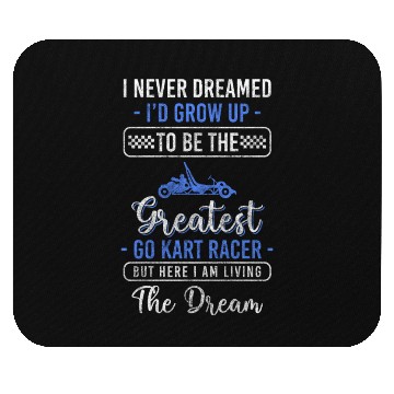 Discover Kart Driver Racing Race Mouse Pads