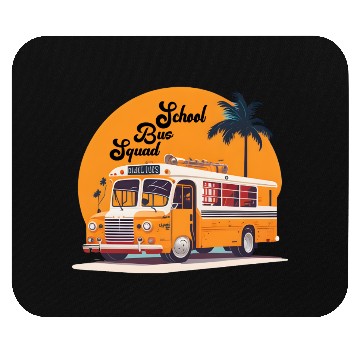 Discover The Nature School bus Mouse Pads design