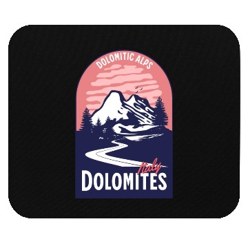 Discover Dolomites Italy Mountain Sunset Mouse Pads