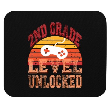 Discover 2nd Grade Level Unlocked Video Game Back To School Mouse Pads