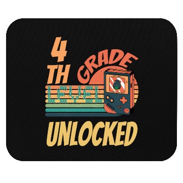 Discover 4th Grade Level Unlocked Video Game Back to School Mouse Pads