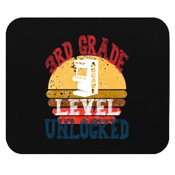 Discover 3rd Grade Level Unlocked Gamer First Day Of School Mouse Pads