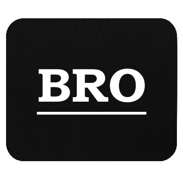 Discover Bold Brotherhood Text Design Mouse Pads