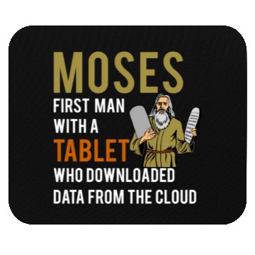 Discover Jewish Passover Moses Tablet Data Cloud Computing Mouse Pads