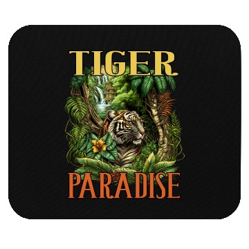 Discover Tiger Paradise Jungle for a Tiger lovers Mouse Pads