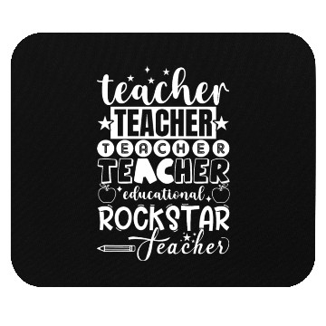 Discover Teacher Teacher Teacher Educational Rockstar Teach Mouse Pads