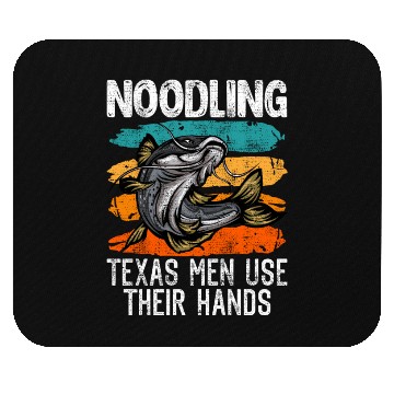 Discover Flathead Noodling Real Men use their Hands Mouse Pads