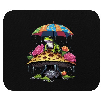 Discover Aesthetic Frog Mushrooms Frogs for a Mushroom Mouse Pads