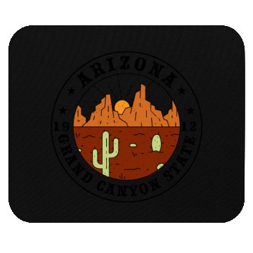Discover Arizonna Grand canyon state 1912 sunset land Mouse Pads