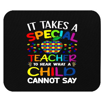 Discover Autism Teacher Support It Takes A Special Teacher Mouse Pads